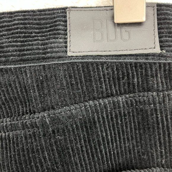 BDG Dad Slim Tapered Cropped Leg Black Corduroy Pant Size 32 NWT - Picture 4 of 4